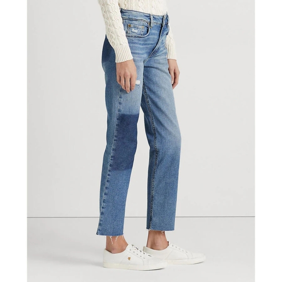 Ralph Lauren High-Rise Straight Cropped Jean - Picture 5 of 5